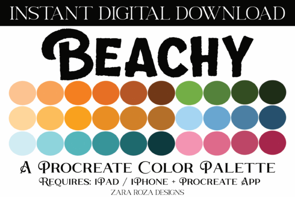Beachy Procreate Color Palette Add-Ons: A Designer’s Perspective