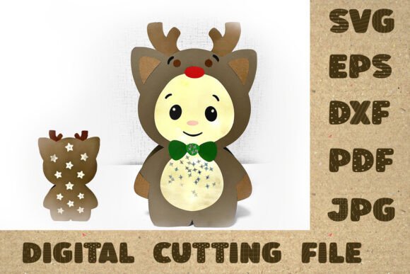 Cat Christmas Lantern Paper Cut SVG DXF Review
