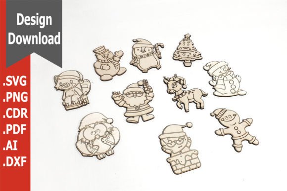 Christmas Decoration Coloring Laser Cut: A Festive Graphic Design Asset for Winter Amp Branding