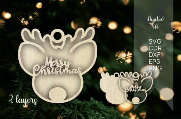 Christmas Deer Layered Ornaments Svg and Winter Amp Review