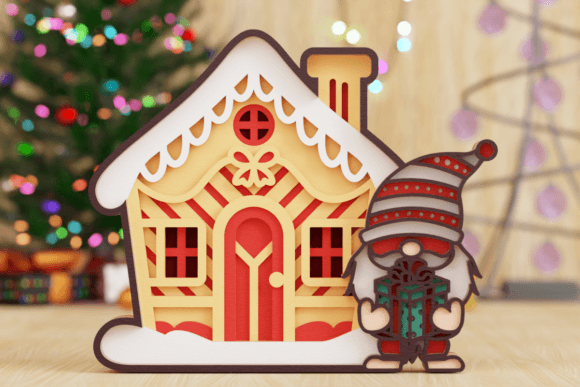 Christmas Gnome with House 3D Multilayer: A Publisher’s Review