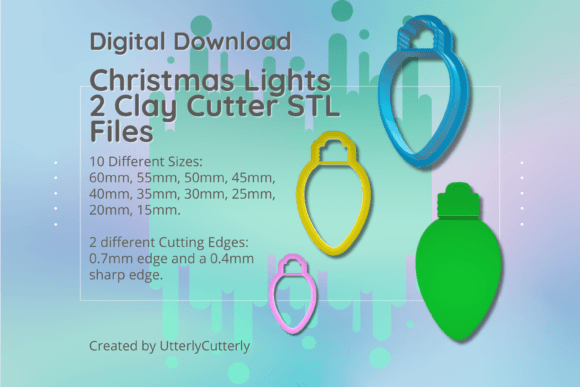 Christmas Lights 2 Clay Cutter - STL Dig