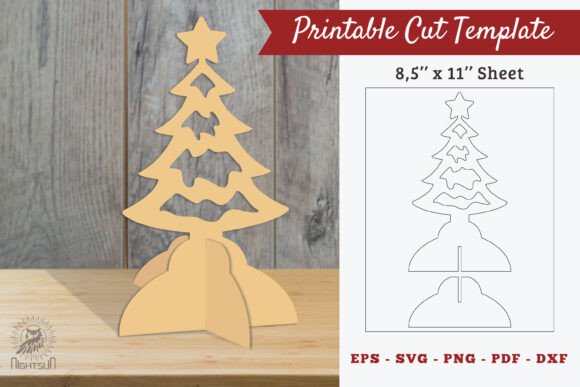 Christmas Tree Printable Cut Template Review