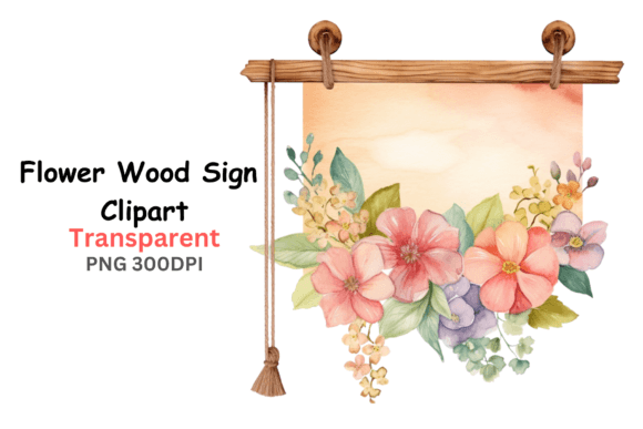 Flower Wood Sign Clipart Sublimation Review