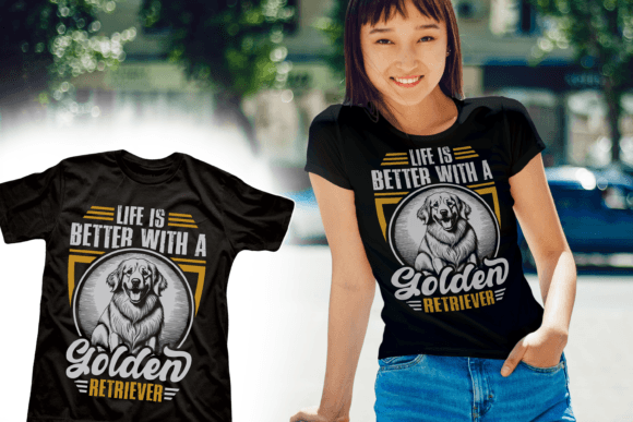 Golden Retriever Puppy T-shirt Design Review