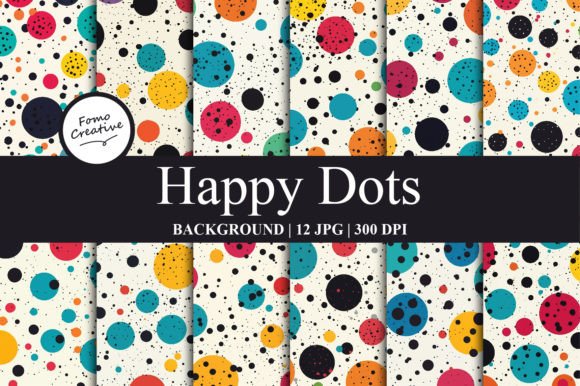 Happy Dots Background Review for Real Crafting Projects