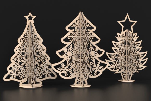 Laser Cut Snowflake Christmas Tree Svg: Winter Amp