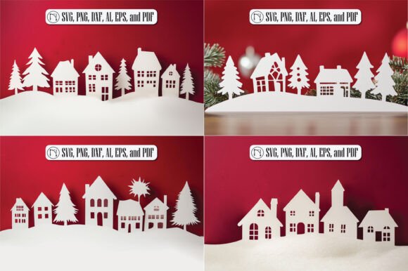 Paper Cut Christmas Village SVG Bundle: A Designer’s Review