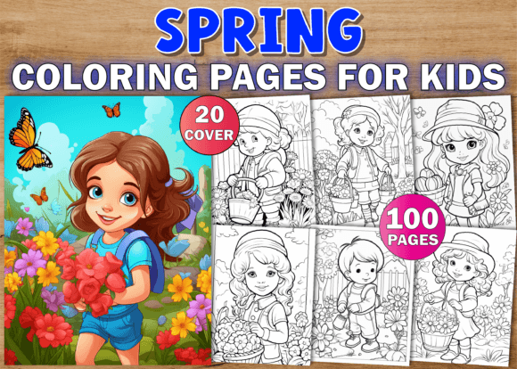 Spring Coloring Book for Kids - KDP: A Designer’s Review