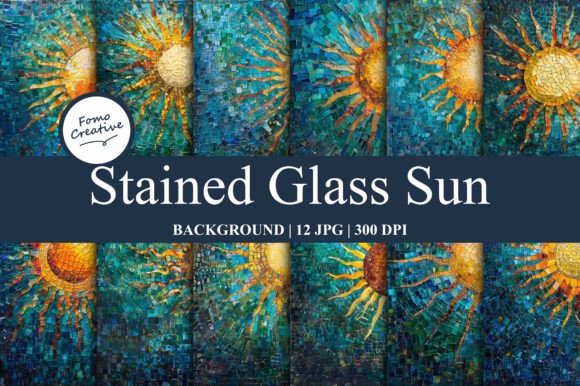 Stained Glass Sun Background Review for Digital Product Sellers