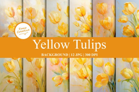 Yellow Tulips Background Review for Digital Sellers